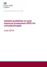 Updated guidelines on post exposure prophylaxis (PEP) for varicella/shingles